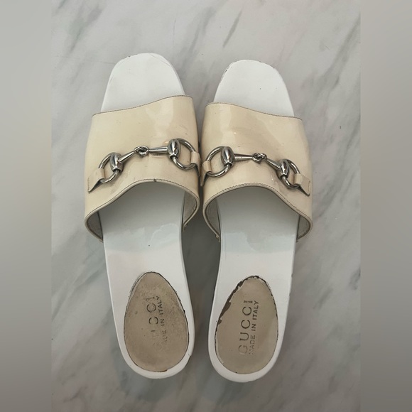 Vintage Gucci horsebit mule clog block heel slides - Picture 11 of 12